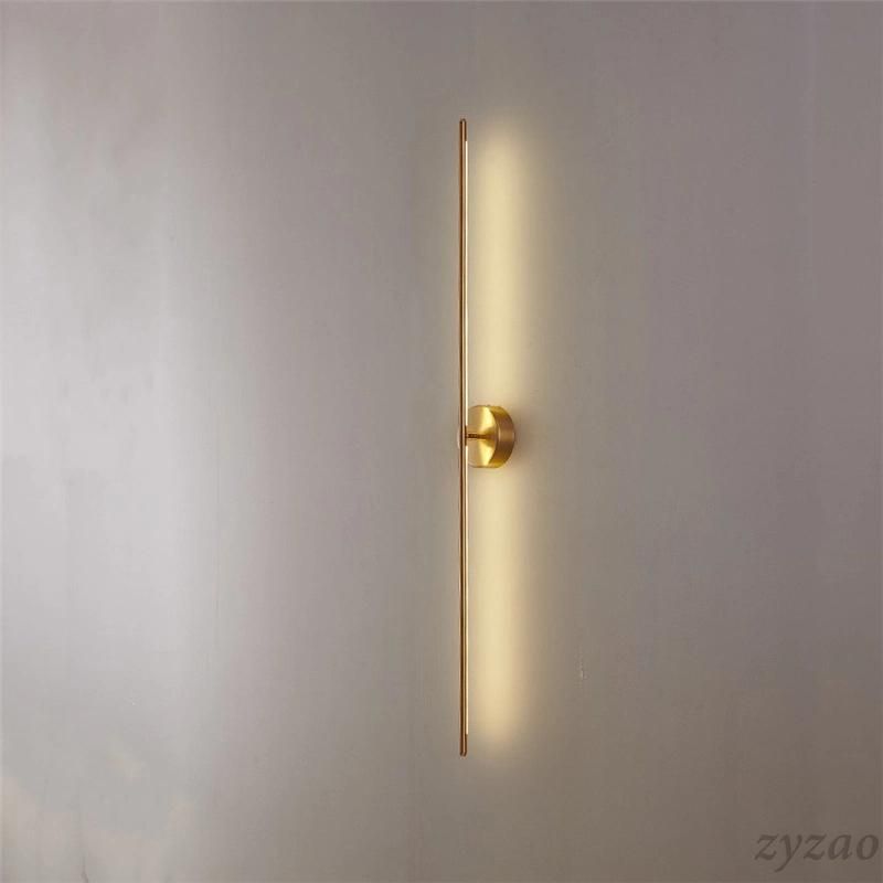 Nordic Simple Geometric Line Strip LED Wall Lamp Living Room Home Deco Designer Mirror Headlight Hotel Aisle Corridor Wall Light