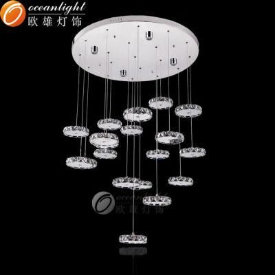 Oceanlamp Contemporary LED Crystal Pendant Hanging Lamp Om99019