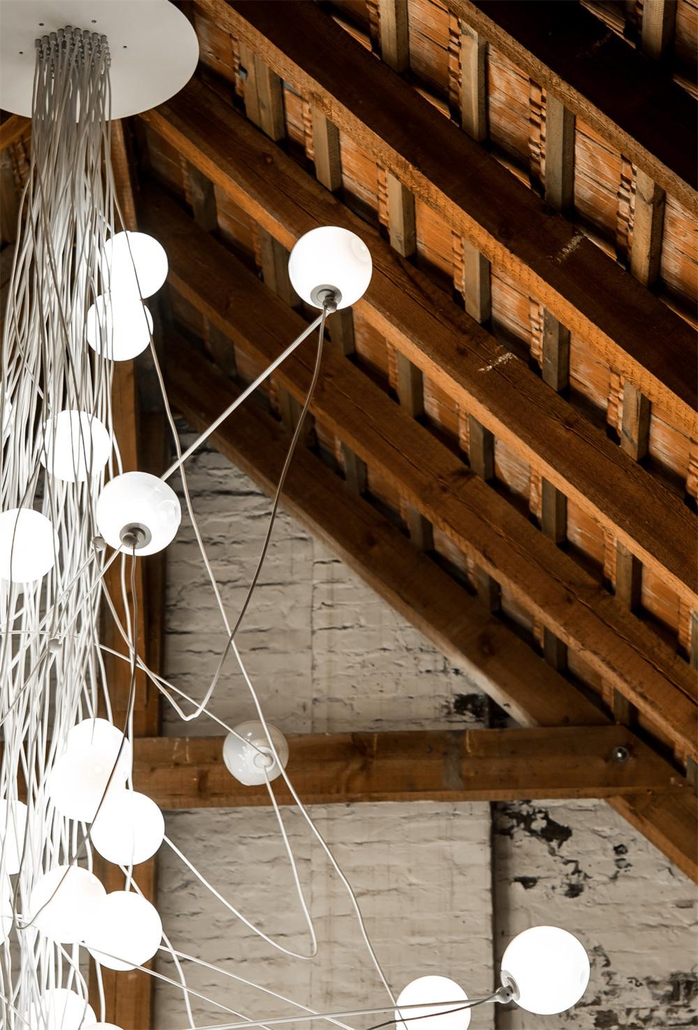 2022 Nordic Style Glass Ball Lamp Designer Lights for Ceiling Adjustable Shape Chandelier