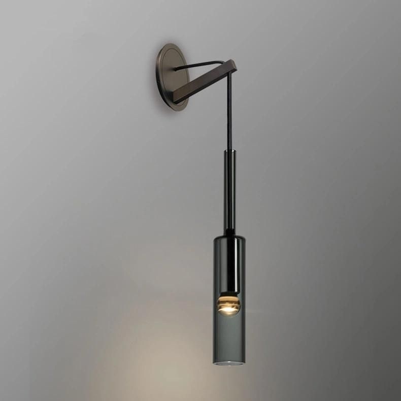 Copper Crystal Wall Lamp Creative Glass Bottle Design Parlor Bedroom Bedside LED Lamp (WH-OR-51)