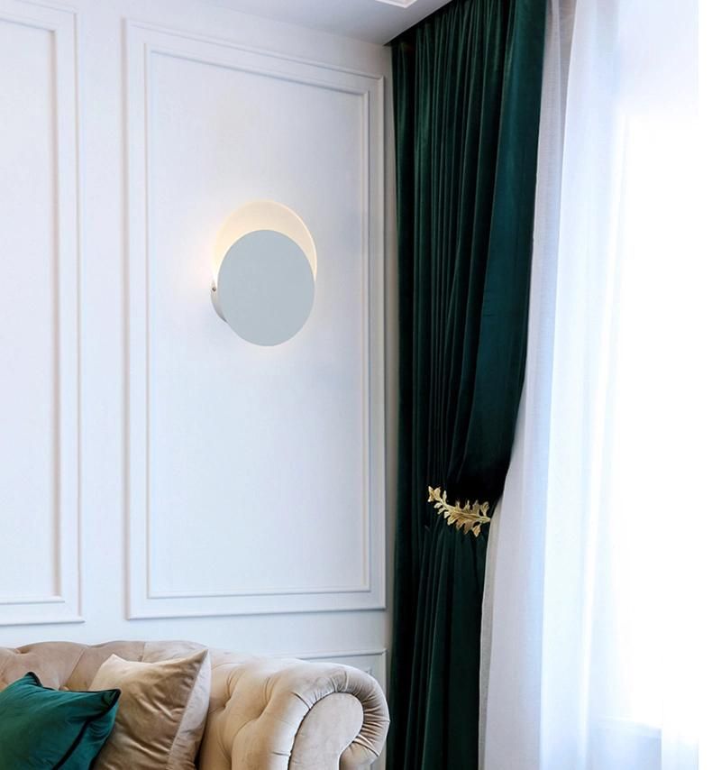 Modern Round Bedroom Indoor Lunar Eclipse LED Wall Light