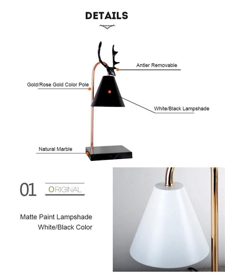 European Deer Horn Decoration Modern Dali Paraffin Melted Burner Lamp Fragrance Melting Wax Candle Warm Lamp Aromatherapy Lamp