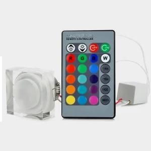 16 Single Colors Changing LED RGB Ceiling Light 3W with 24 Keys Remote Controller CE RoHS