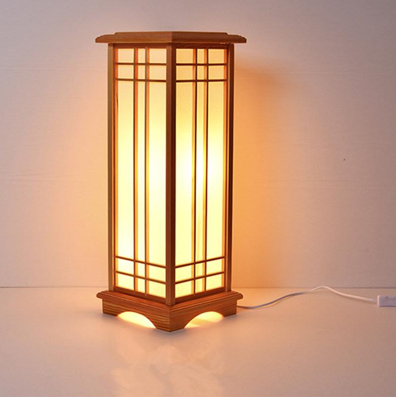 Modern Wood Floor Lamp Washitsu Tatami Decor Window Pane Lamp Restaurant Living Room Japanese Lamp (WH-WFL-01)