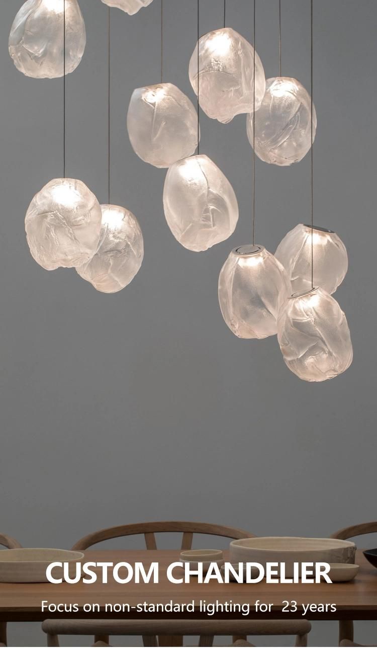 Round White Custom Modern Decorative Hanging Pendant Light