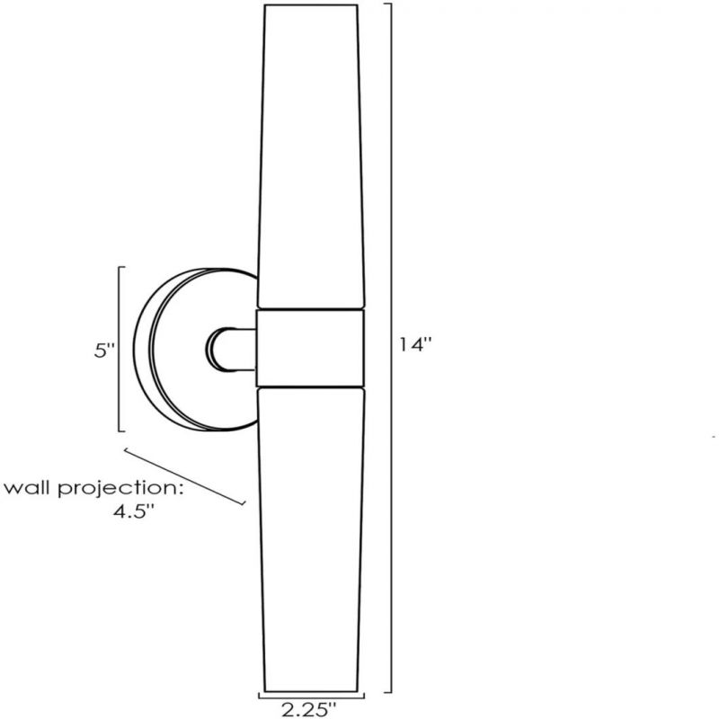 Duo Modern Wall Sconces with Frosted Glass Shades for Bathroom Vanity Chrome