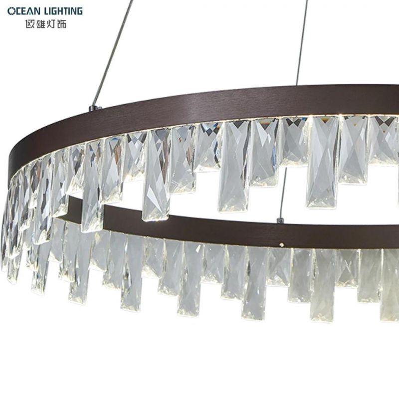 Crystal Ring Style Design Decor Modern Pendant Lamp Chandelier