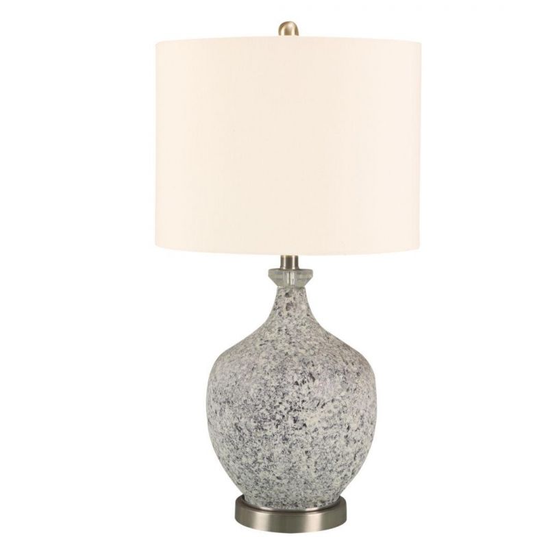 Wholesale Cheap Retro Table Lamp European Embossed Design Ceramic Bedside Lamp for Home Decor