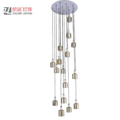 Round Hotel Living Room Modern Iron Chandelier Lighting