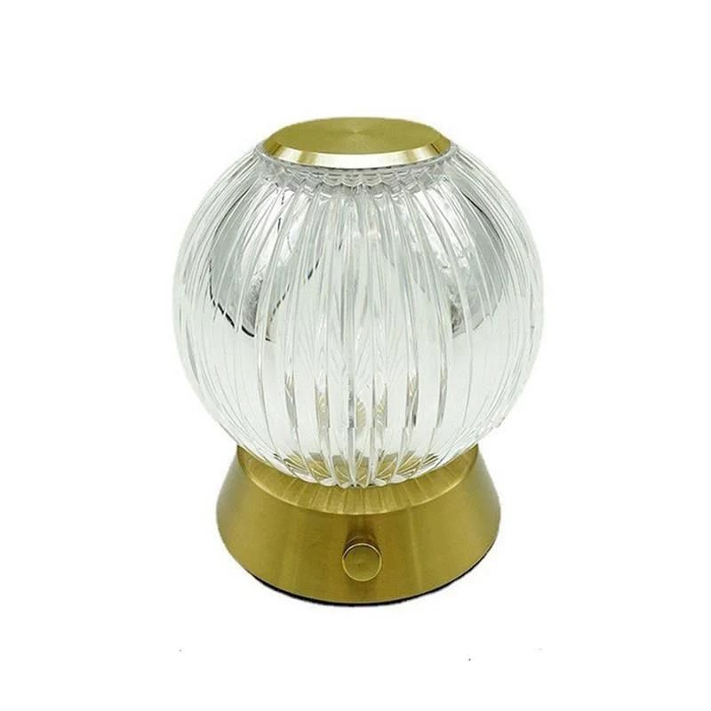 Ball LED Atmosphere Small Night Light Bar Charging USB Charging Touch LED Crystal Lamp Bedside Lamp