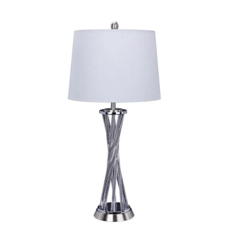 Hotel Luxury Transparent Cordless Desk Lamp Home Decorative Night Light Bedside Touch Table Lamps Modern