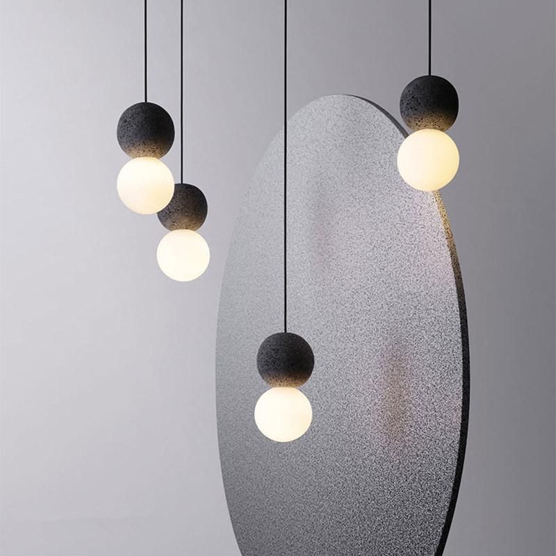 Nordic Creative Pendant Lamp for Living Room Dorte Cement Scandinavian Minimalist Pendant Light (WH-AP-345)