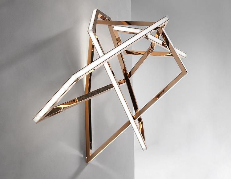 Hotel Modern Wall Sconce, Bedside Led Wall Light ,finished in Gold Surface