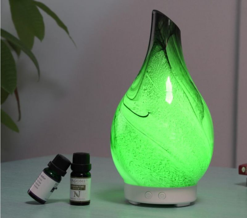 Perfectaire Humidifier Glass Ultrasound Aroma Diffuser with 7 Color Changing