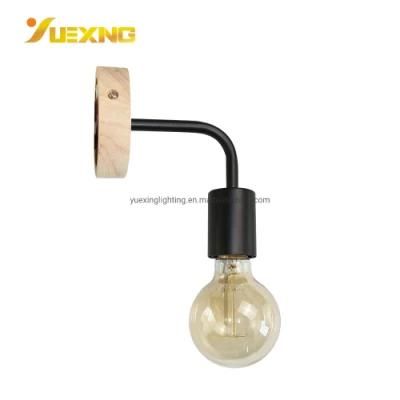 Contemporary Wooden Decoration Bedside Wall Lighting Rotation Lamp