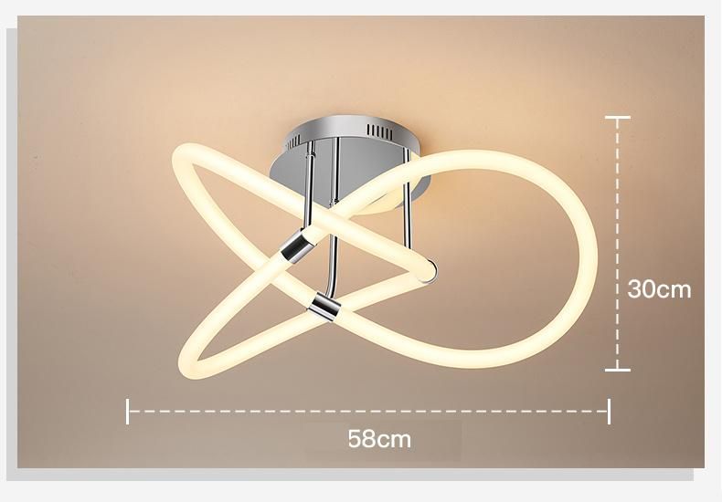 Modern Decorative Lamp Modern Kitchen Dining Room LED Linear Warm Chandelier Pendant Light