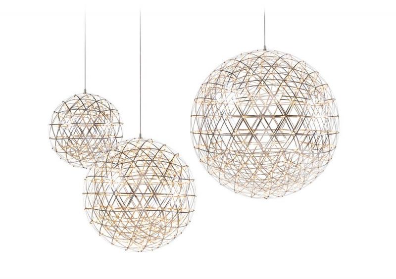 LED Fixtures Luminaires Flower Sphere Branches Pendant Suspended Living Room Dining Hallway Lobby Bar Hotel Office Hanging Light Chandelier