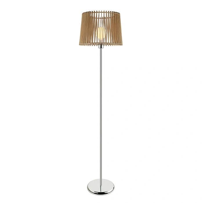 American Design Minimalist Indoor Bedside LED Wood Color Floor Lamp