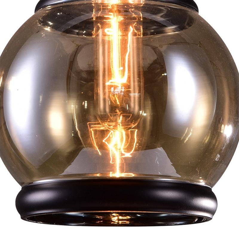 Vintage Loft Amber Glass Pendant Light Style Restaurant Bar Bed Room Glass Pendant Lamp (WH-VP-79)