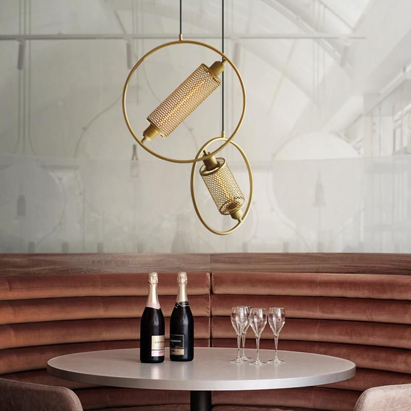 Simple Round Pendant Light Industrial Creative Personality Bedroom Cafe Decorative Postmodern Pendant Lamp (WH-AP-110)