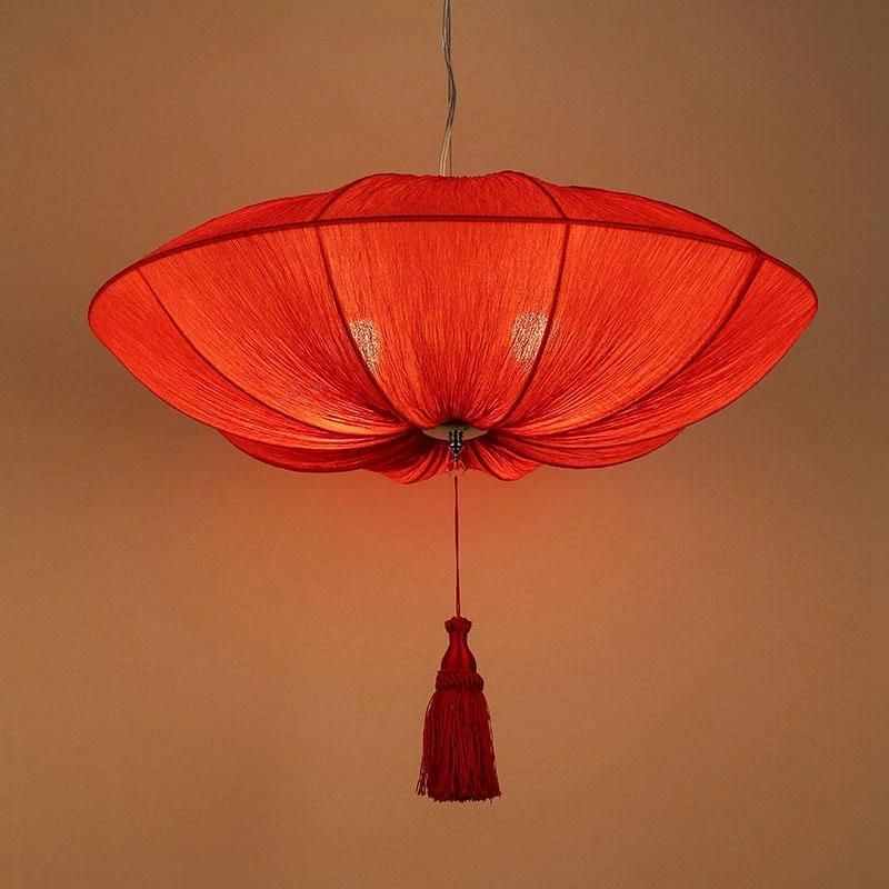 Chinese Style Lamps New Classical Lantern Ocean Light Fabric Pendant Light (WH-WP-32)