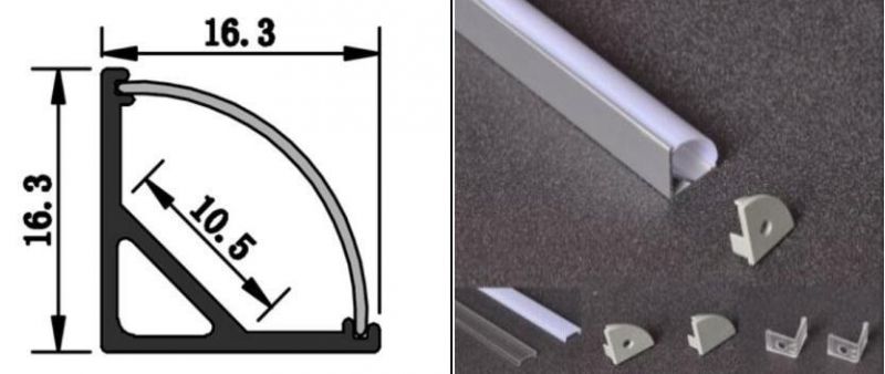 LED Corner Aluminum Profile