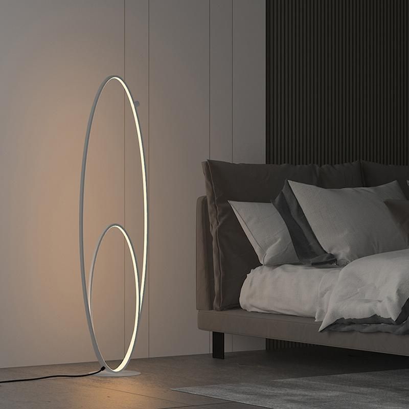 LED Floor Lamp Nordic Living Room Bedroom Bedside Vertical Table Lamp