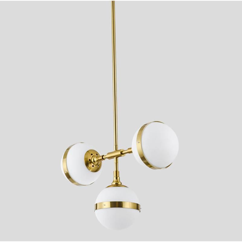 Postmodern Nordic Long Striped Glass Living Room Lamp Dining Room Chandelier