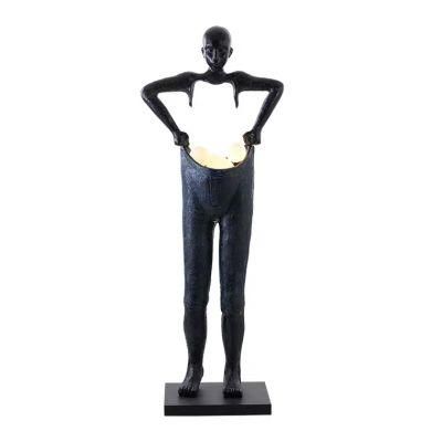 Nordic Art Sculpture Figure Trousers Large Abstract Resin Sculpture Ornaments Landscape Decoration Crafts Floor Lamp