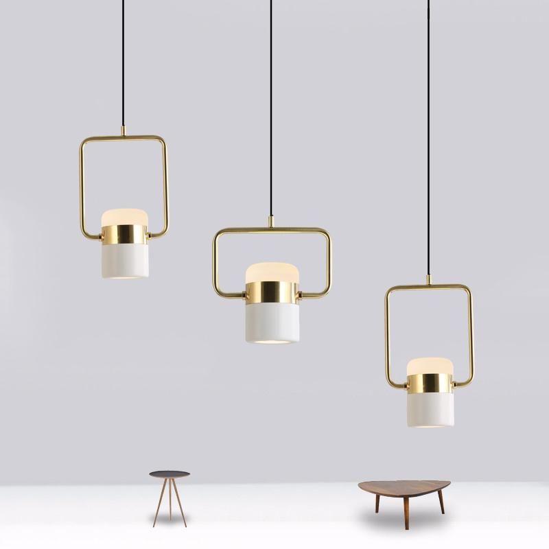Postmodern LED Mini Pendant Light Wrought Iron Vintage Lights Simple Rose Gold Lamp Farmhouse Pendant Light (WH-AP-244)