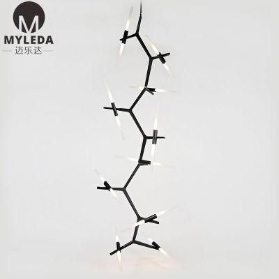 Villa Project Decoration Stainless Steel Ceiling LED Chandelier Light