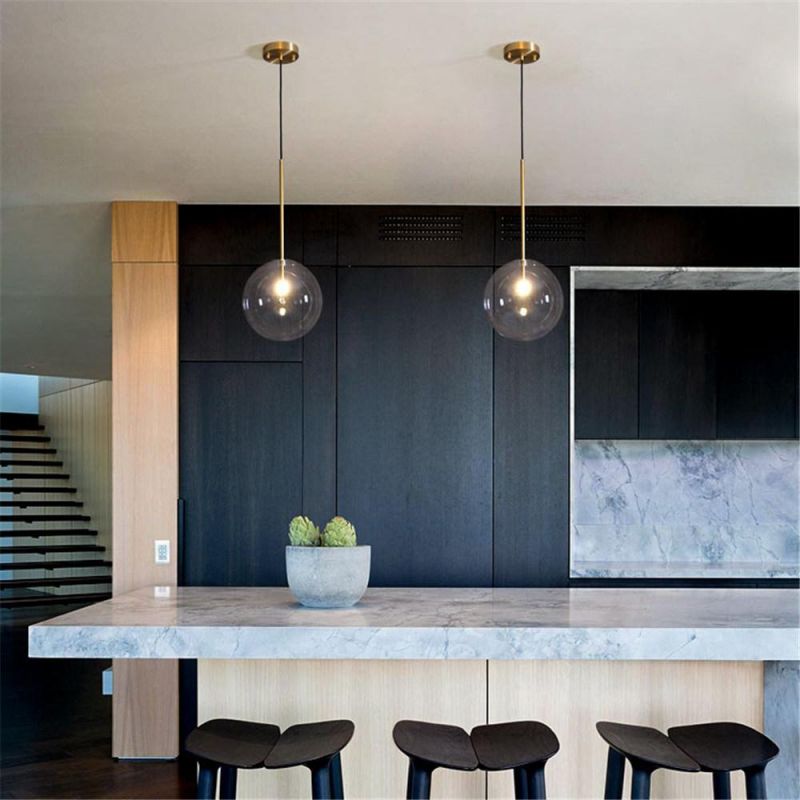 Modern Glass Pendant Hanging Fixtures LED Light