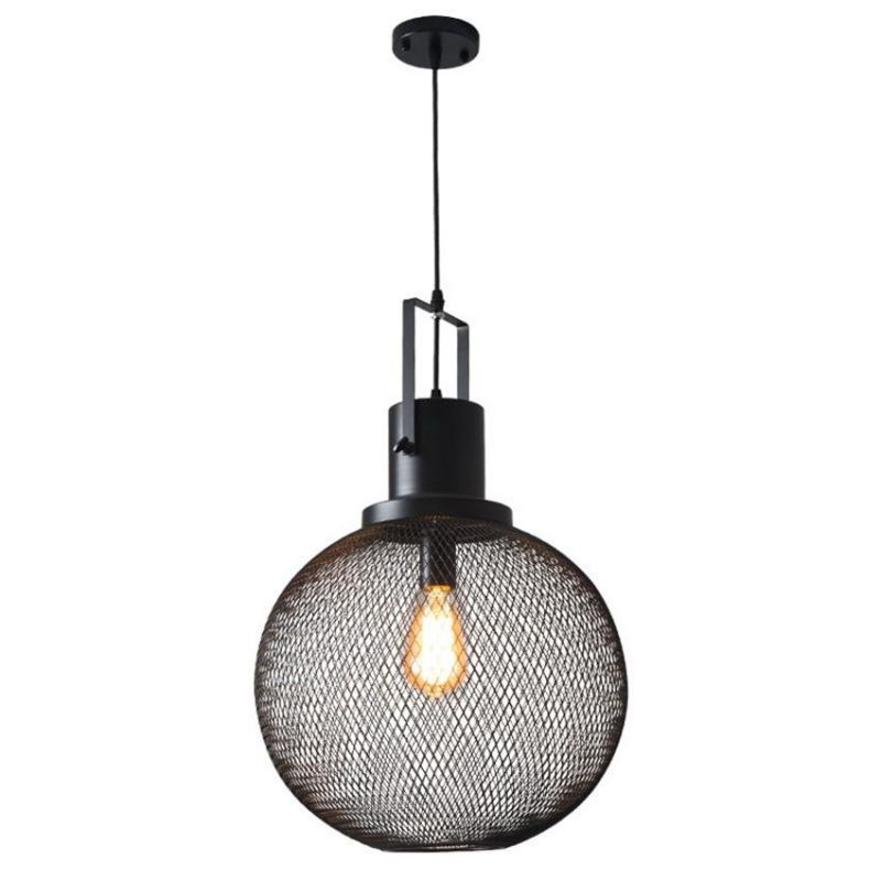 Loft Retro Black Hollow Pendant Lights Restaurant Shop Bar Table Shop Industrial Pendant Lights (WH-VP-108)