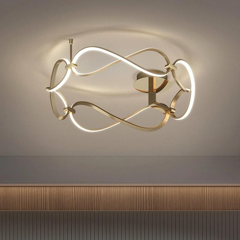 Postmodern Luxury Style Bedroom Lighting Simple Creative Lamp Warm Living Room Ceiling Light