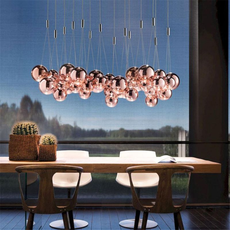 Modern Simple Pendant Lamp Living Room Staircase Home Decor Pendant Lights Creative Glass Ball Hanging Lights