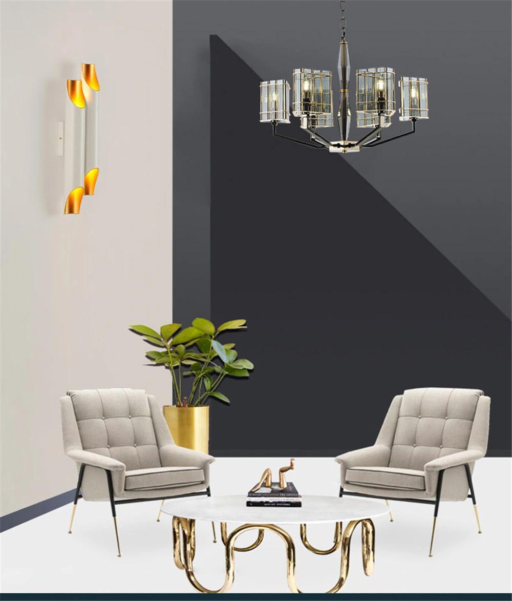 Modern Design Wall Lamps Rustic Sconce Lighting for Bedroom/ Living Room White+Gold Home Decoration Wall Lamp Indoor Modern