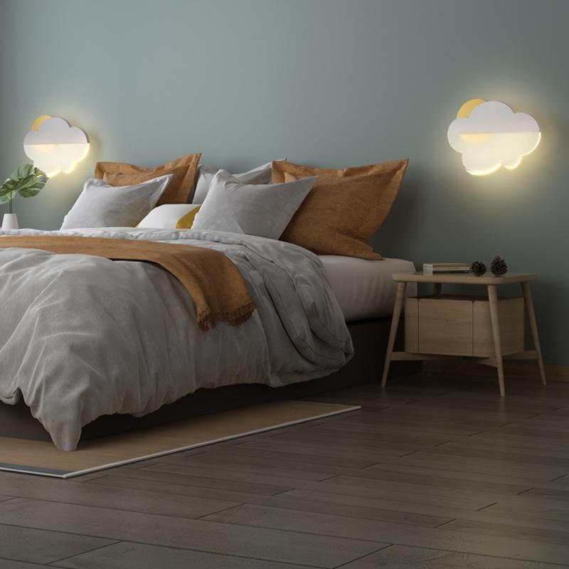 Modern Simple Background Wall Light Bedroom Warm Decorative Bedside LED Lamp