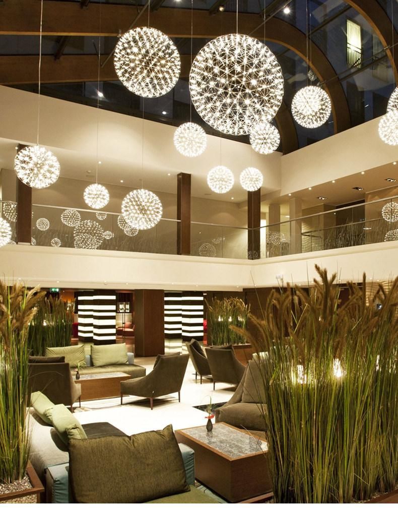 Modern Pendant Lamp Ball Design LED Firework Lamps Hall Stainless Steel Chrome Lamp Raimond Pendant Lamp (WH-AP-234)