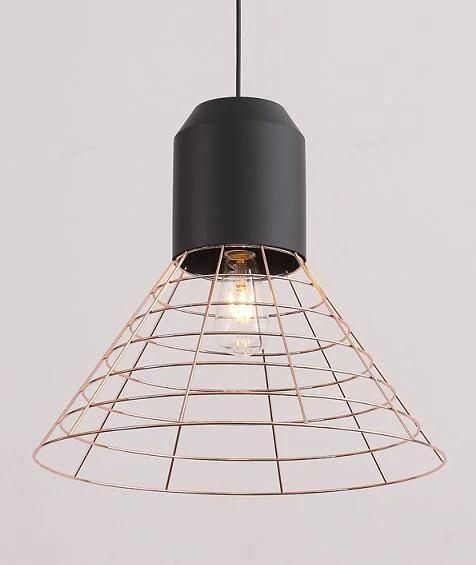 Gold Iron Metal Net Shade Hanging Pendant Light (P-170502-S)