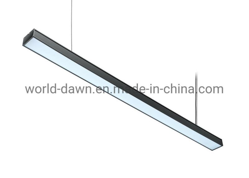 1200mm 18W 24W 36W Modern Indoor Pendant LED Linear Chandelier Light for Shops Office Supermarket