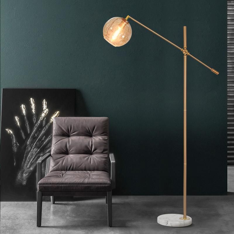 Transparent Shade Bulb Floor Lamp Table Lamp Reading Nightstand Lamp