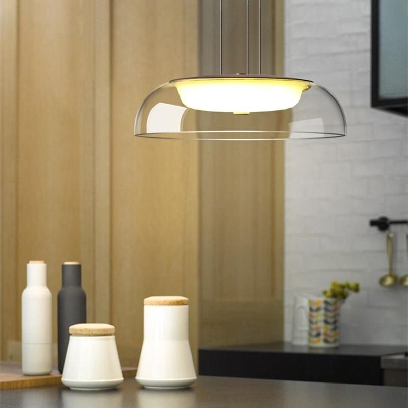 Nordic Pendant Lights Modern LED Bar Decor Loft Kitchen Maiken Modern Glass Shade Pendant Light (WH-AP-358)