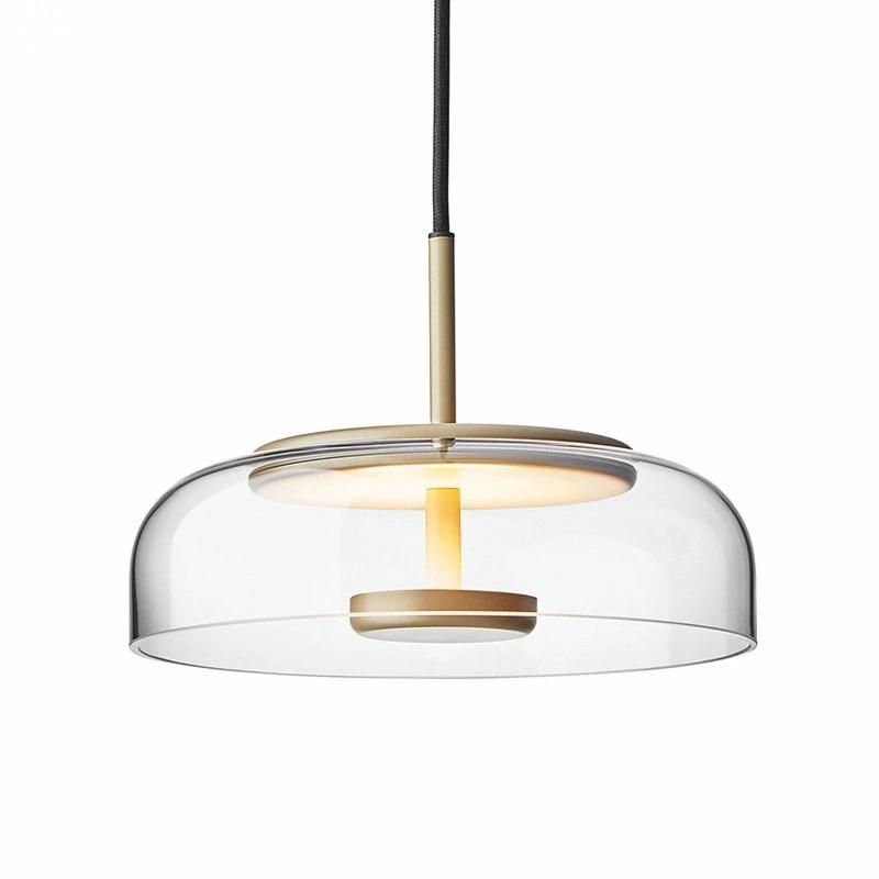 Nordic Clear Glass Pendant Lights LED Gold Modern for Dining Room Indoor Home Loft Kitchen Pendant Light (WH-AP-185)