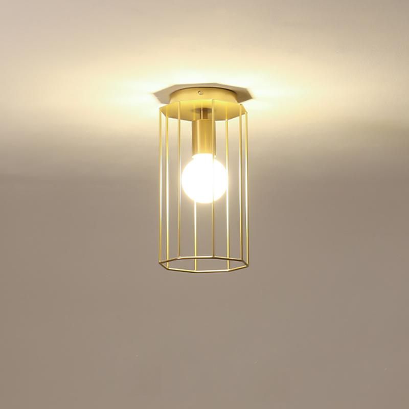 Cage Shaped Ceiling Light Creative Design Pendant Lamp Hotel Lamp LED