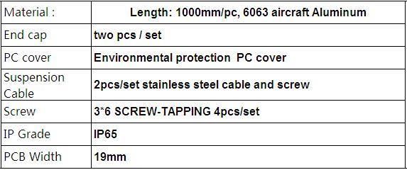 Suspended Profile Linear Light LED Aluminum Profile for LED Strip Light