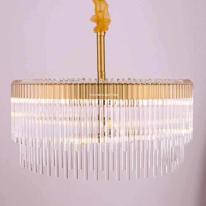 Living Bedroom Decorative Modern Pendant Lamps Hotel Glass Chandelier