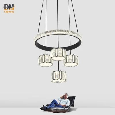 Home Ceiling Acrylic Chandelier Living Room Hanging LED Pendant Light