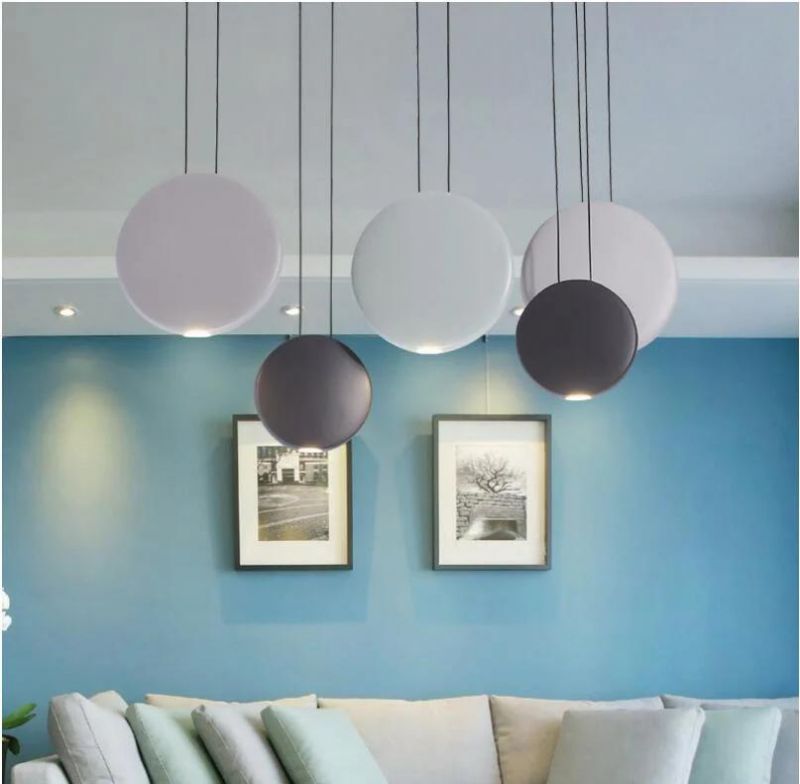 Unique Modern Energy Saving Lighting Round LED Acrylic Pendant Lights