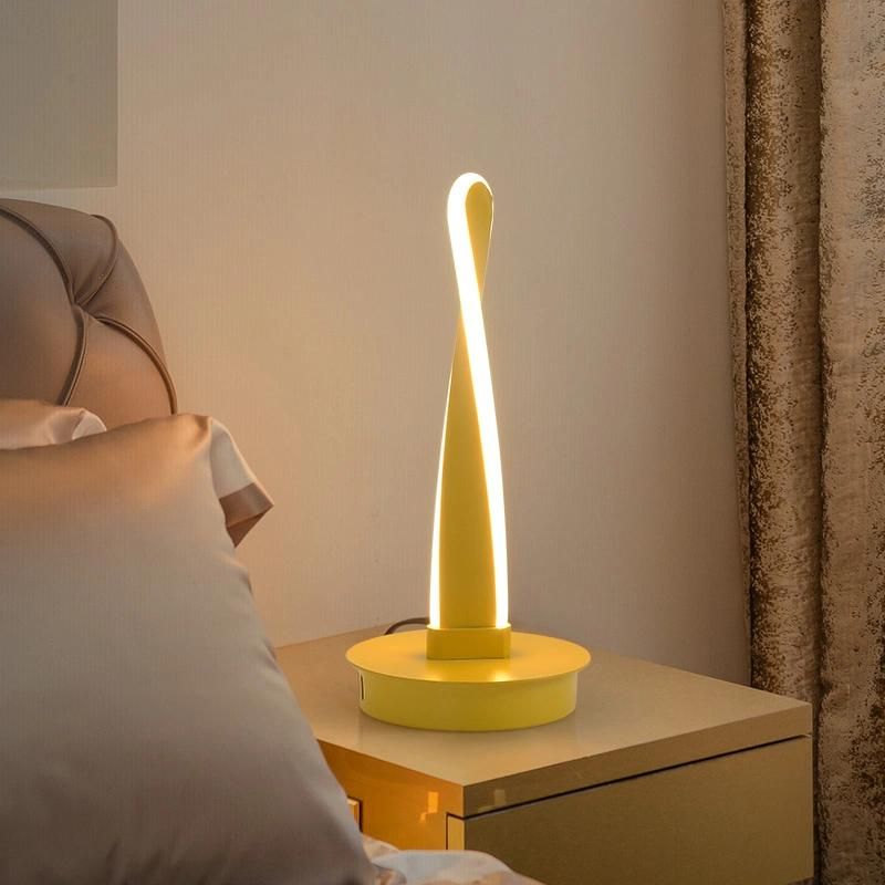 Spiral Creative Design Table Lamp Bedside Lamp Nightstand Light Reading