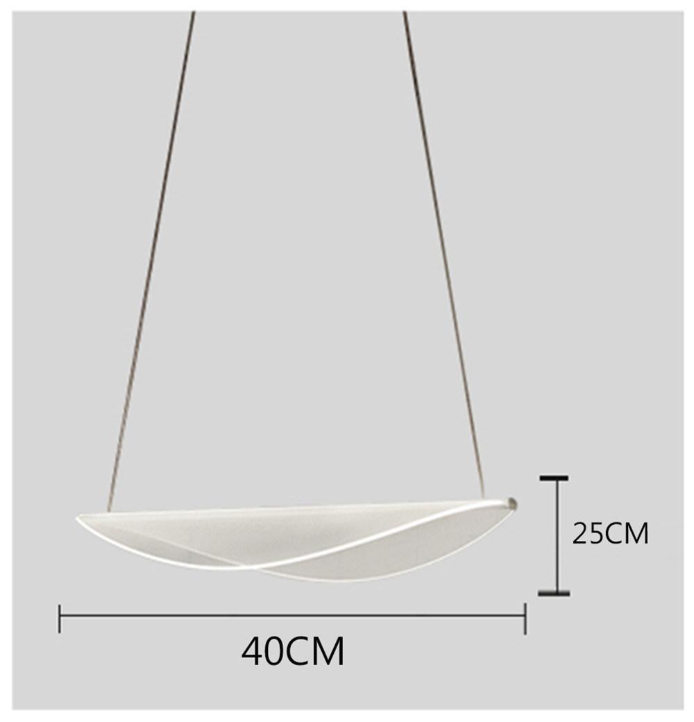 Pendant Lights Lighting Modern LED Acrylic Blade Pendant Lamps Living Room Dining Room Light Fixtures